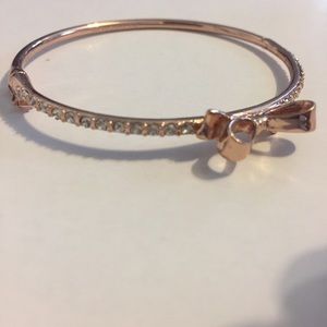 Kate Spade rose gold bow bracelet